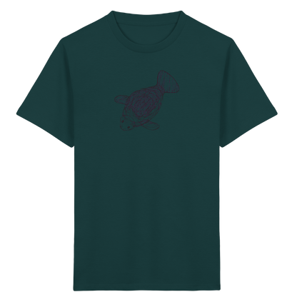 Seekuh von oben gezeichnet - Kinder Bio T-Shirt