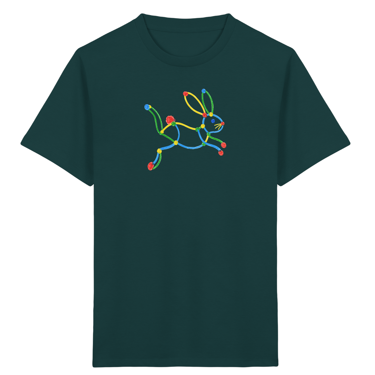Farbpunkt Hase Kinder Shirt - Kinder Bio T-Shirt