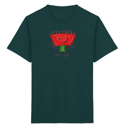 Kritzelkopf mit Zackenhaar - Kinder Bio T-Shirt
