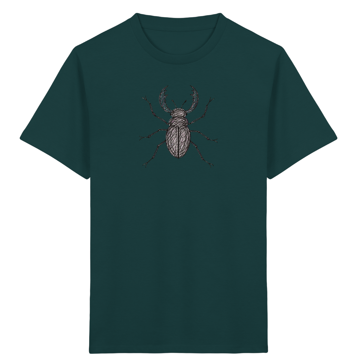 Hirschkäfer von oben - Kinder Bio T-Shirt