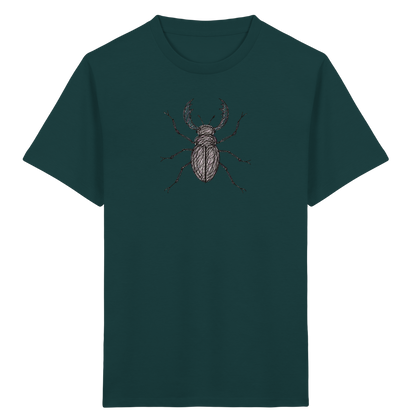 Hirschkäfer von oben - Kinder Bio T-Shirt