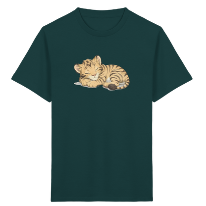 Schlafendes Tigerjunges Kinder T-Shirt - Kinder Bio T-Shirt