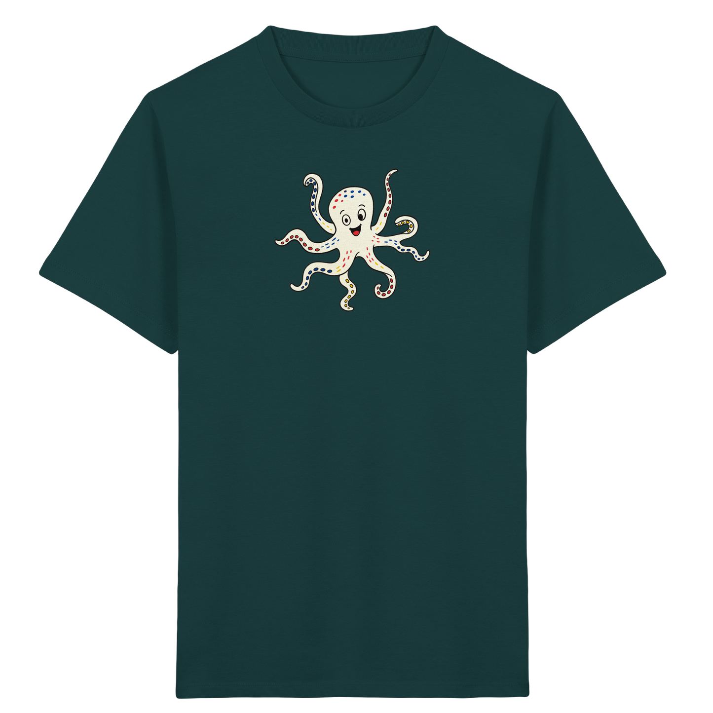 Fröhliches Kraken T-Shirt für Kinder - Kinder Bio T-Shirt