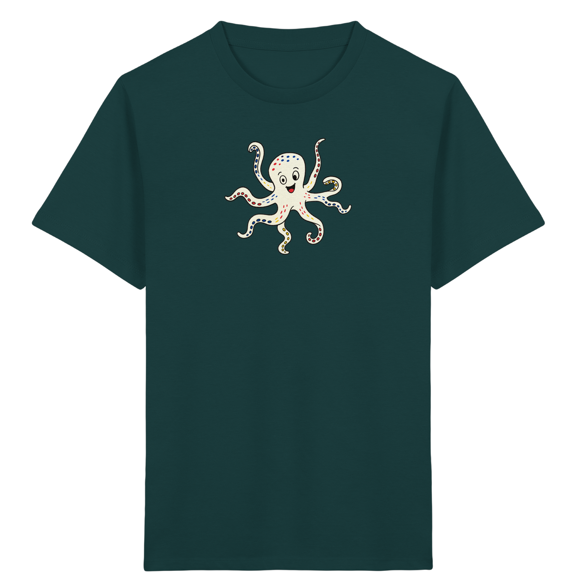 Fröhliches Kraken T-Shirt für Kinder - Kinder Bio T-Shirt