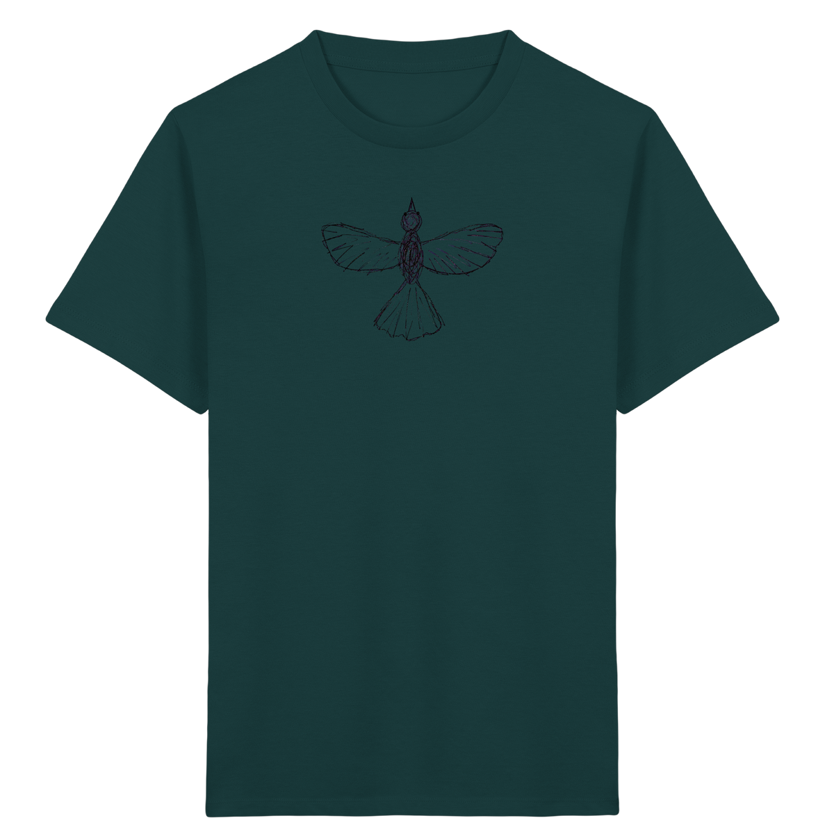 Vogel von oben - Kinder Bio T-Shirt