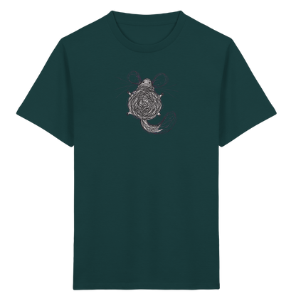 Chinchilla von oben gezeichnet - Kinder Bio T-Shirt