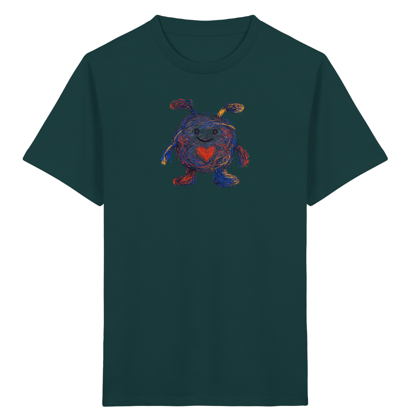 Herzknäuel Monster Kinder T-Shirt - Kinder Bio T-Shirt