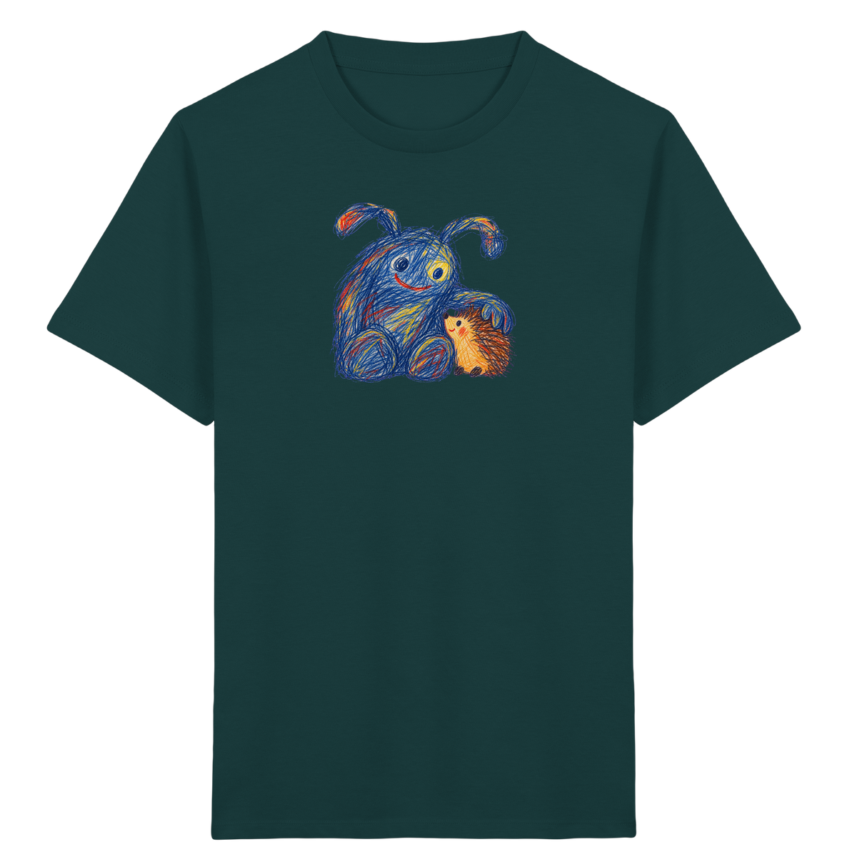 Igelkumpel Monster Freundschaft - Kinder Bio T-Shirt