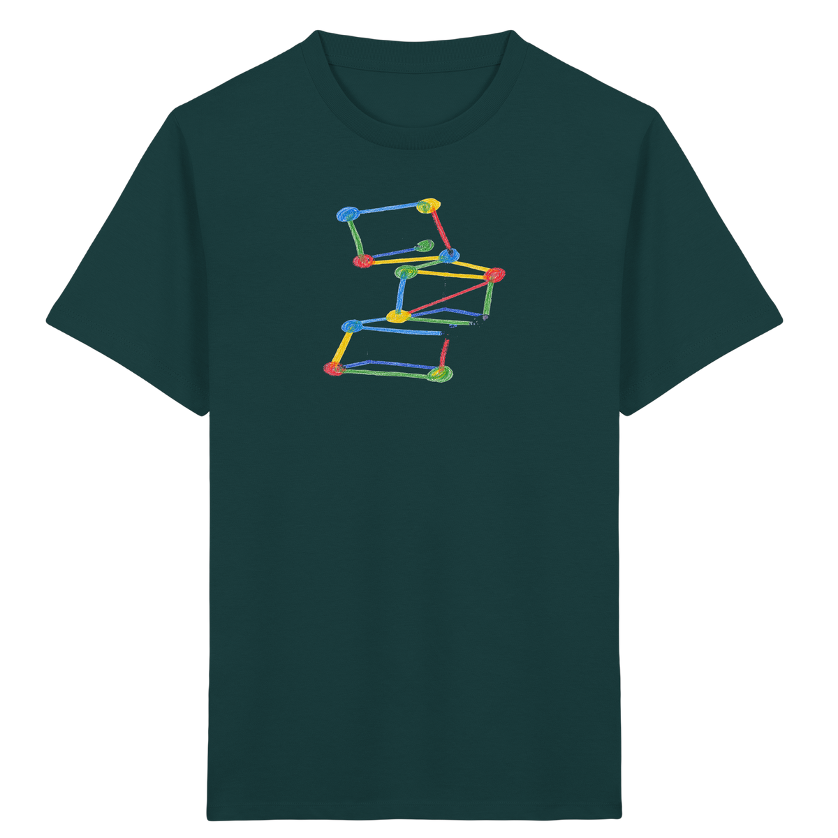 Bunte Bauklötze Farbpunkt - Kinder Bio T-Shirt