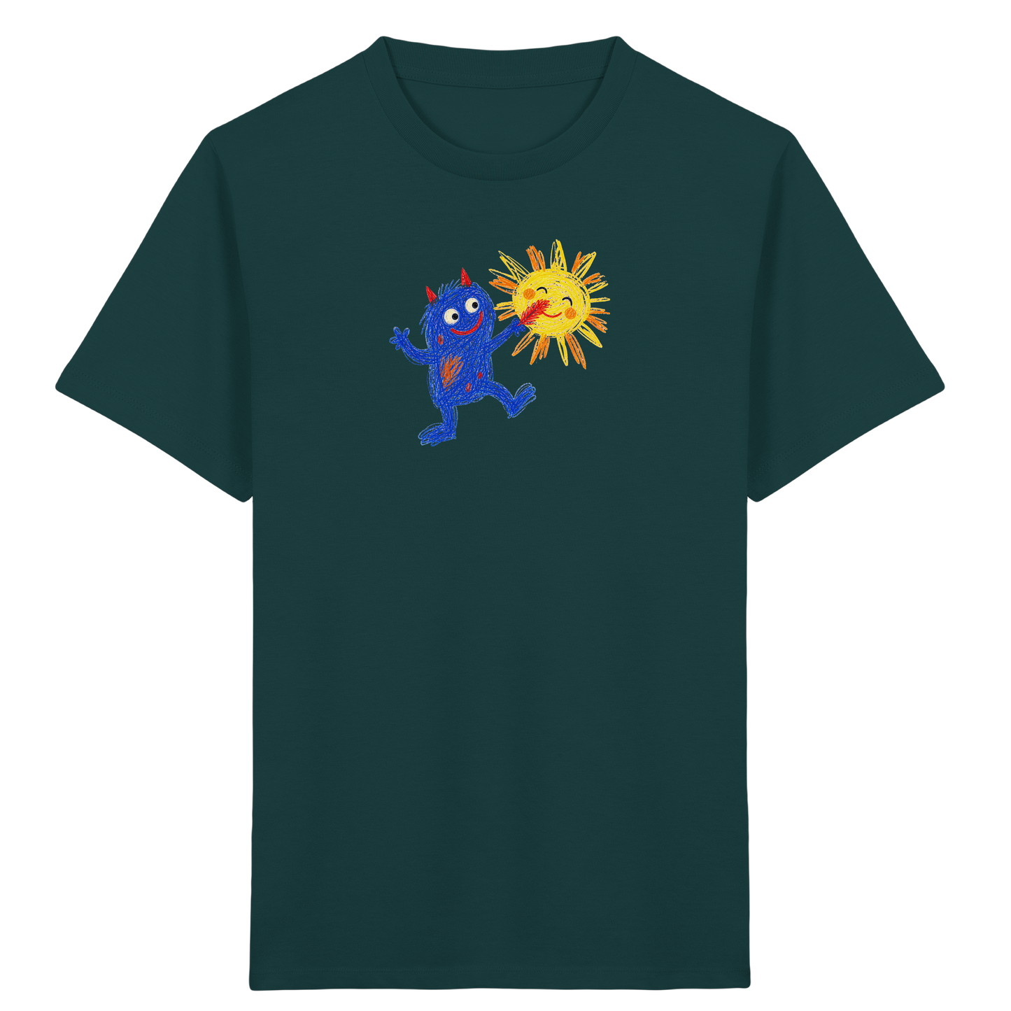 Sonnenkitzler Monster Kinder Shirt - Kinder Bio T-Shirt