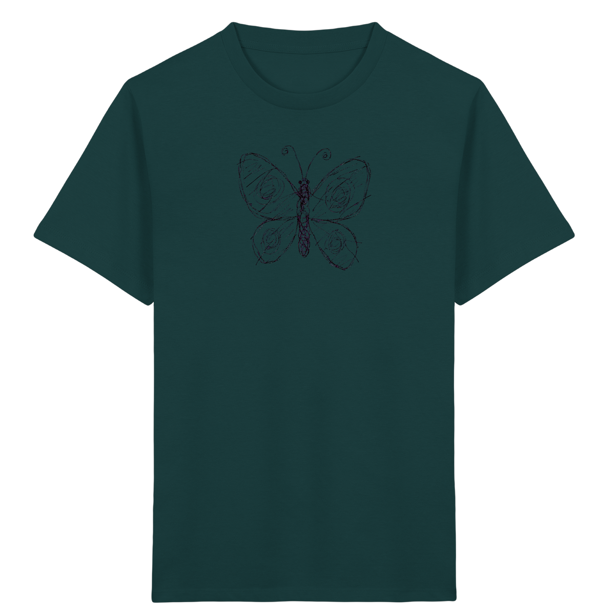 Schmetterling von oben - Kinder Bio T-Shirt