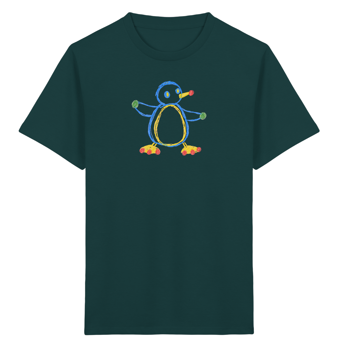 Farbpunkt Pinguin Kinder Shirt - Kinder Bio T-Shirt