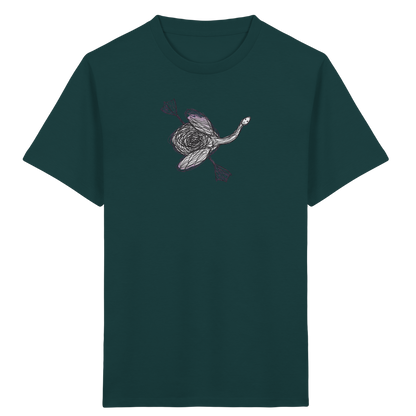 Schwan von oben Kritzelmotiv - Kinder Bio T-Shirt