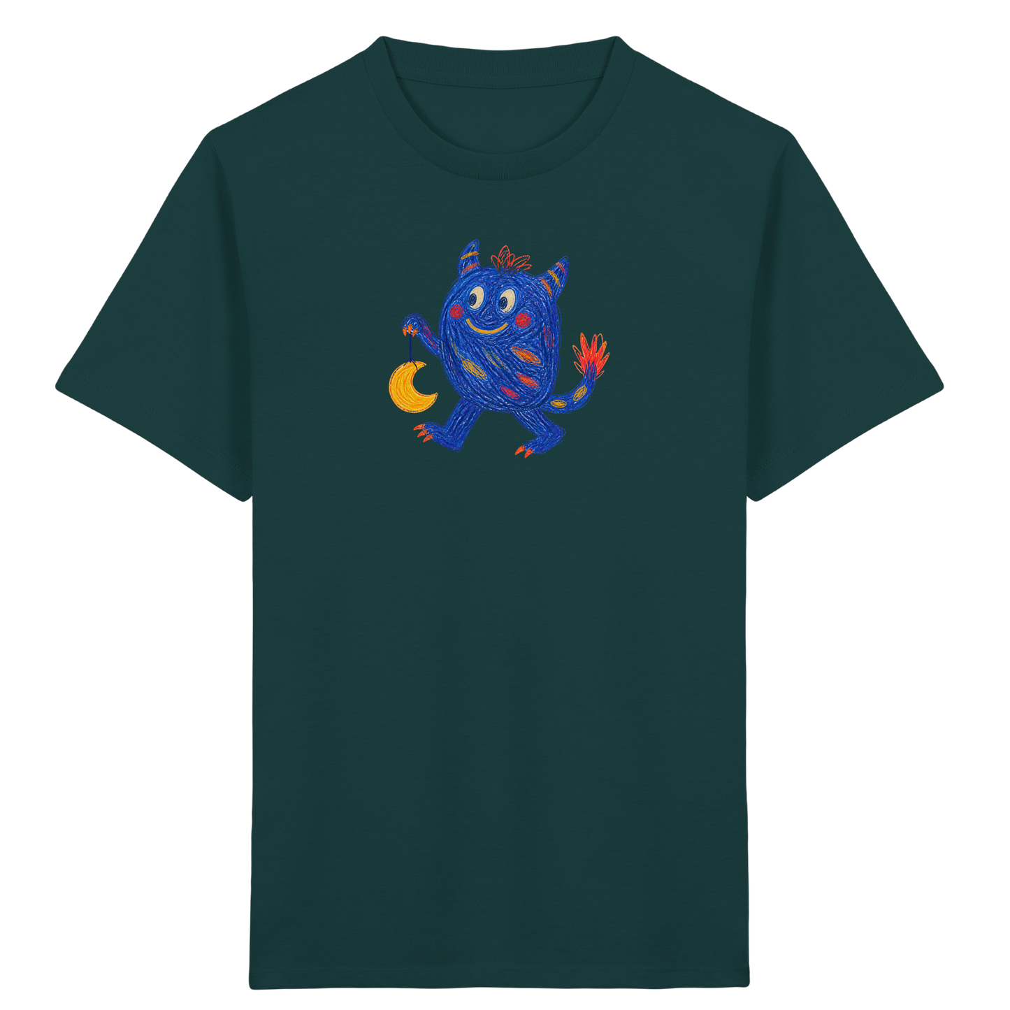 Mondlaterne Monster Kinder T-Shirt - Kinder Bio T-Shirt