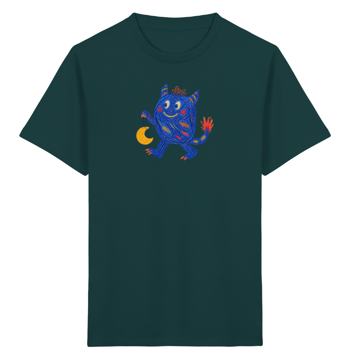 Mondlaterne Monster Kinder T-Shirt - Kinder Bio T-Shirt