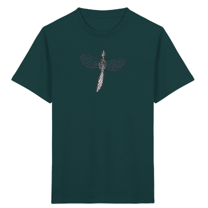 Fasan von oben gezeichnet - Kinder Bio T-Shirt