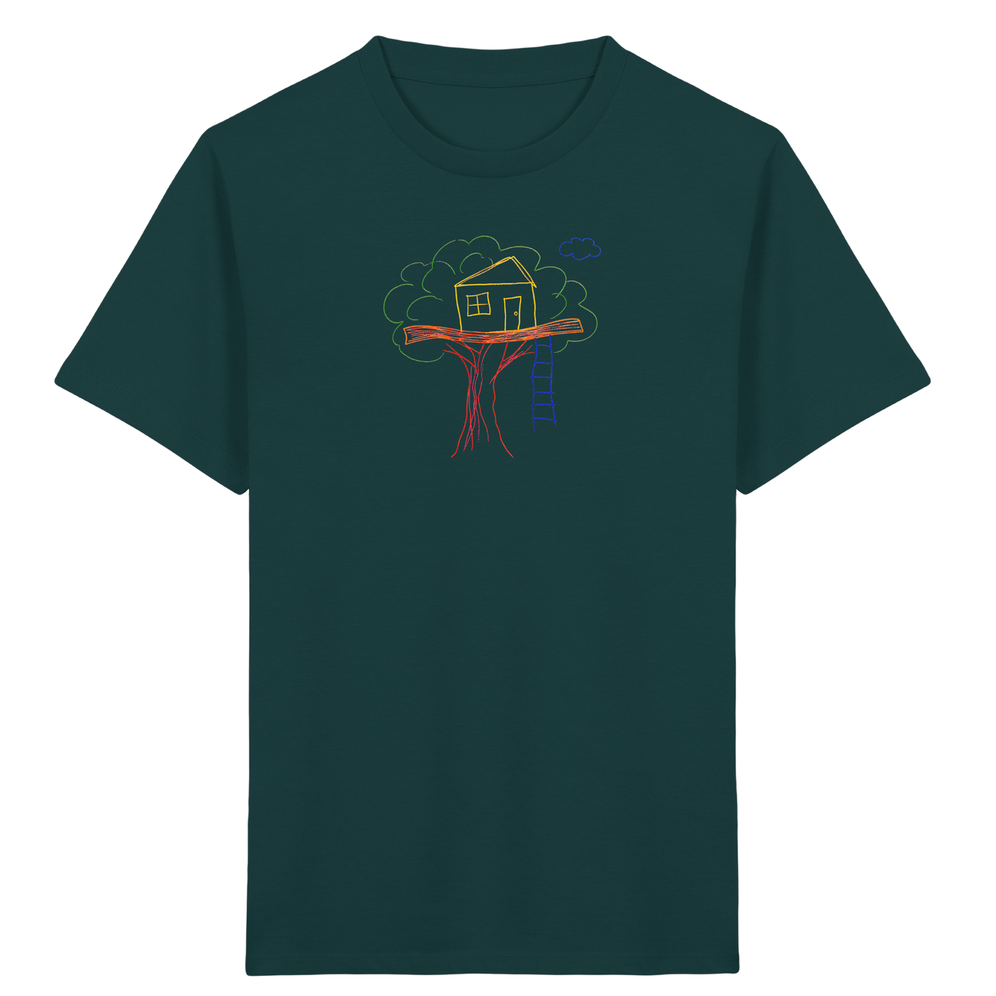 Verspieltes Baumhaus T-Shirt für Abenteurer - Kinder Bio T-Shirt