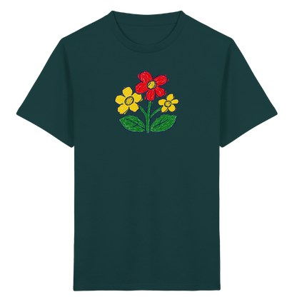 Kritzel-Dreiblüte Kinder T-Shirt - Kinder Bio T-Shirt
