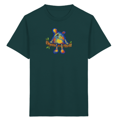 Astsitzer Kritzelmonster auf Ast - Kinder Bio T-Shirt