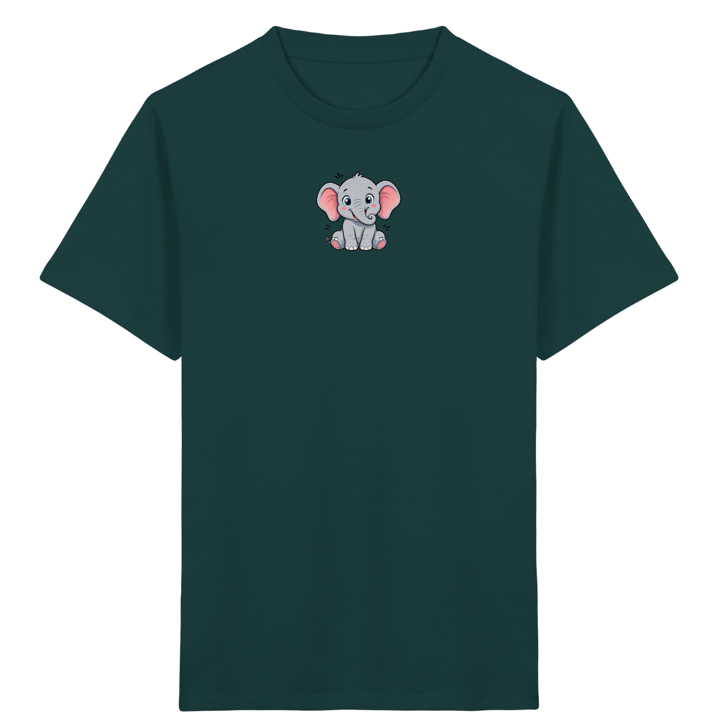 Niedlicher Elefant: Fröhliches Kinder-T-Shirt - Kinder Bio T-Shirt
