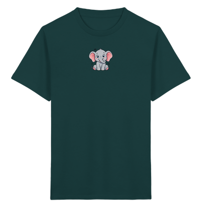 Niedlicher Elefant: Fröhliches Kinder-T-Shirt - Kinder Bio T-Shirt