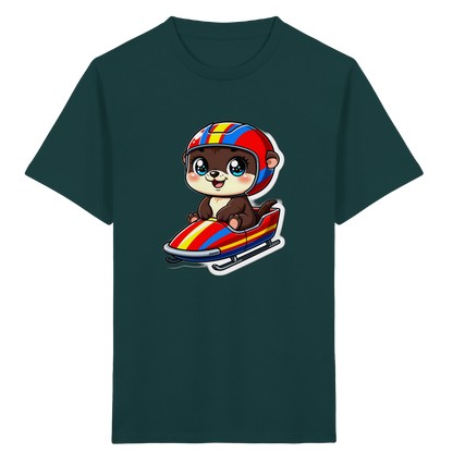 Otter im Bob – Kinder Bio-T-Shirt
