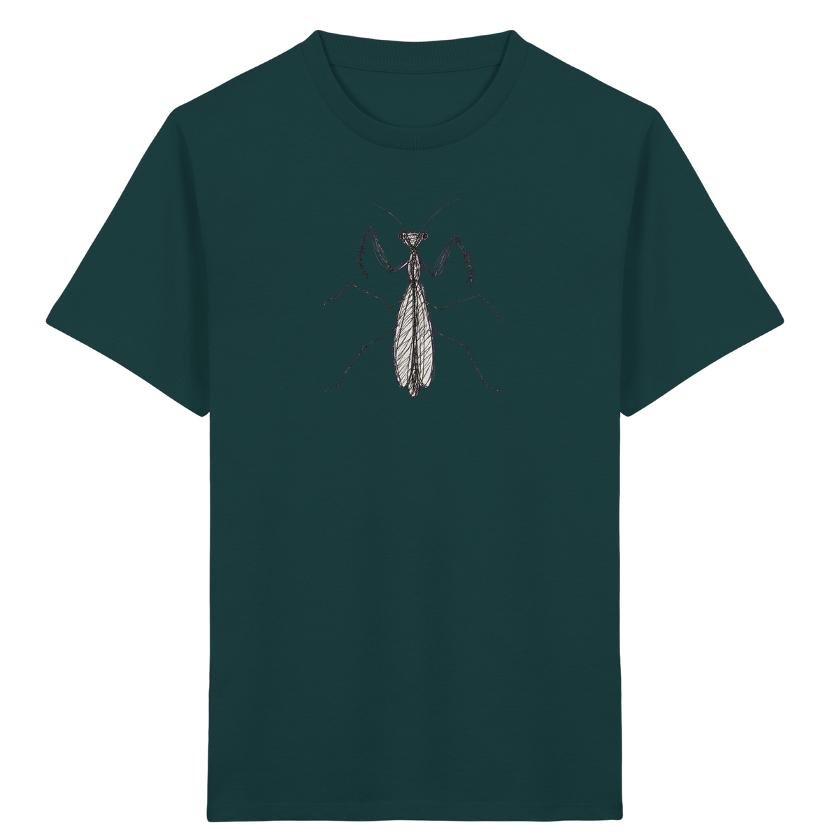 Gottesanbeterin von oben - Kinder Bio T-Shirt