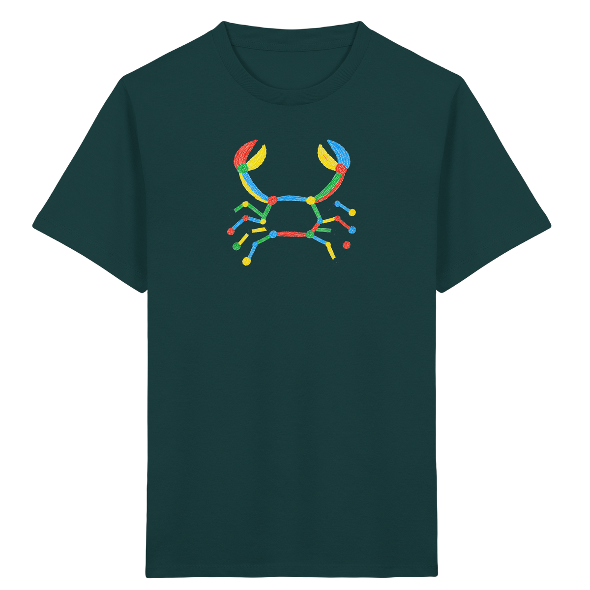 Bunte Farbpunkt Krabbe - Kinder Bio T-Shirt