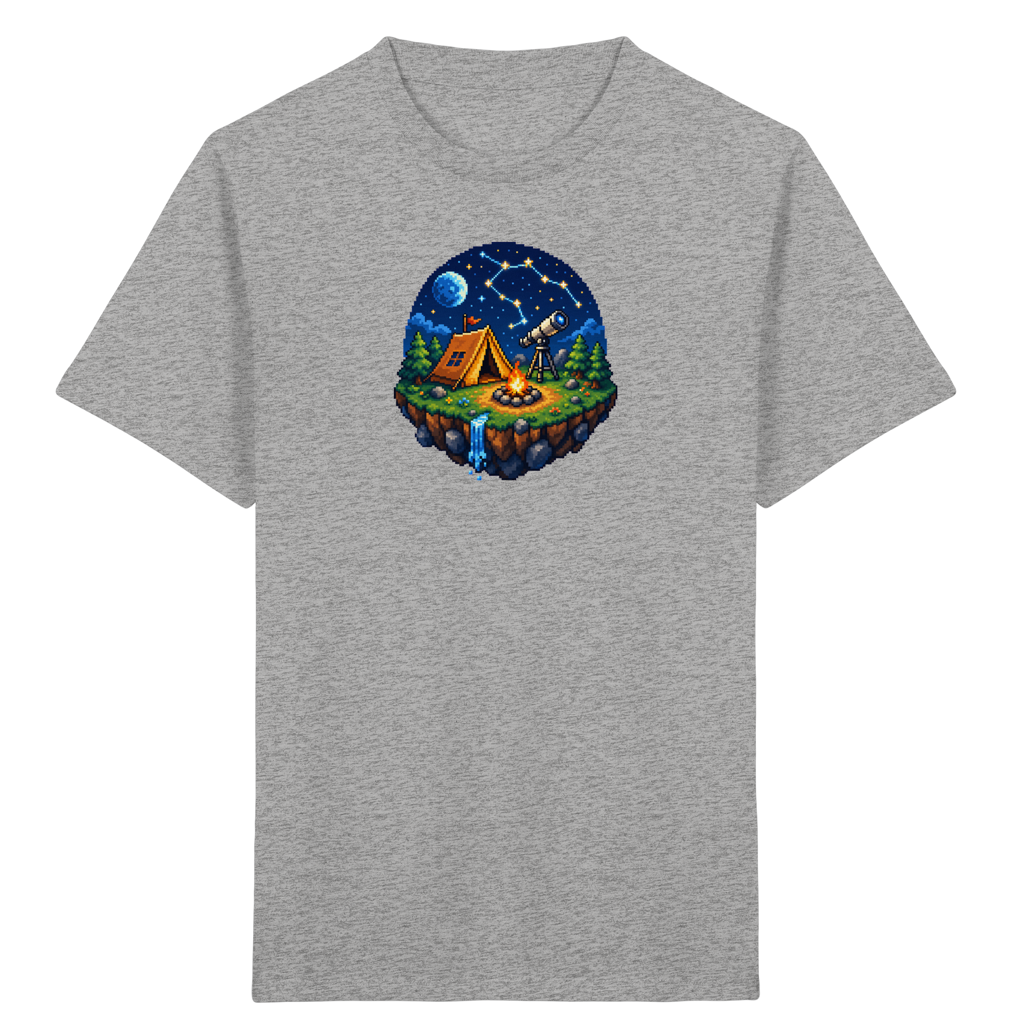 Pixel Camping Insel T-Shirt für Kinder