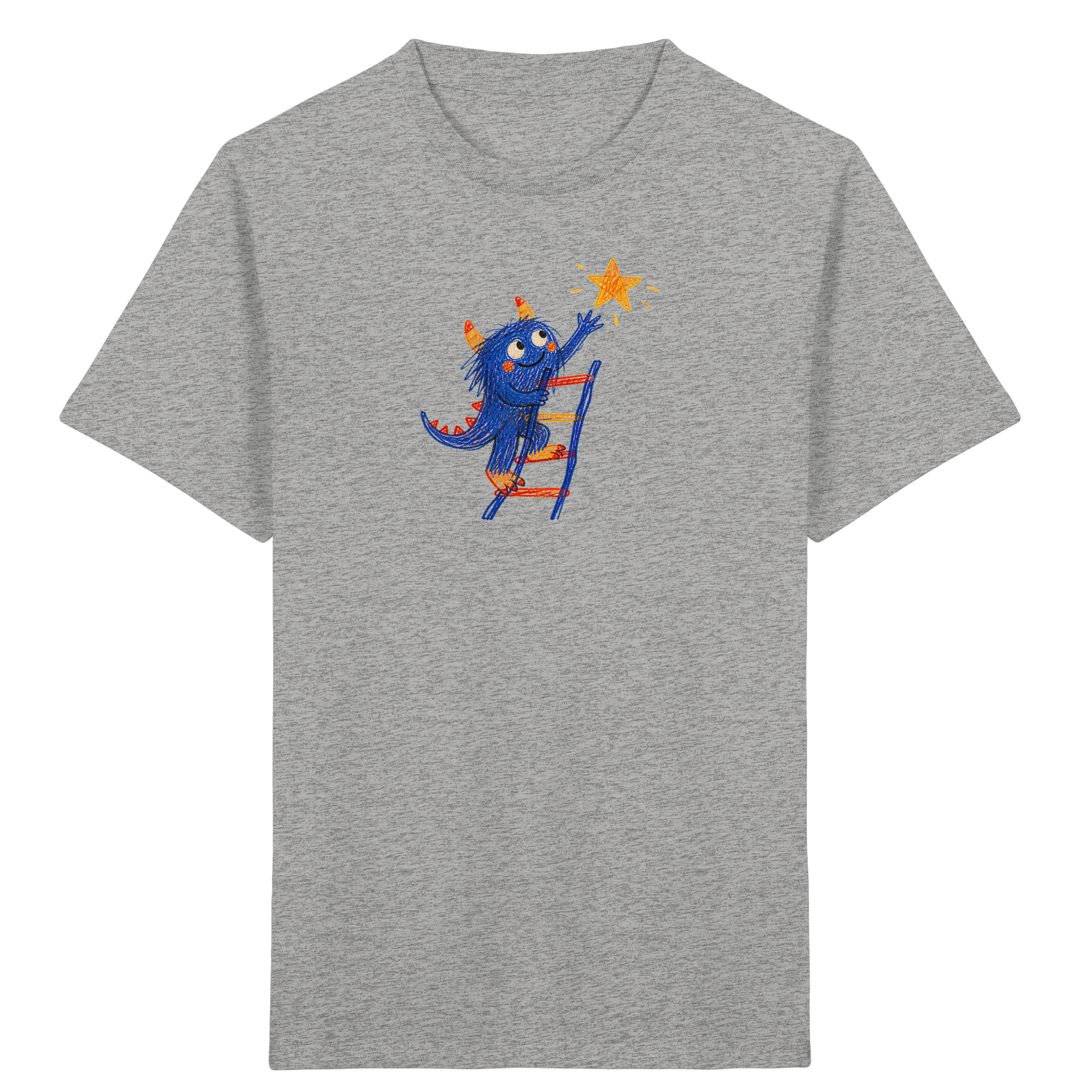 Kinder T-Shirt – Monster auf Sternenleiter