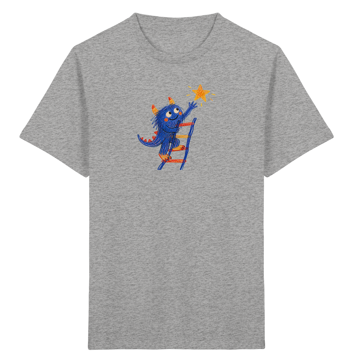 Monster auf der Sternenleiter - Kinder Bio T-Shirt