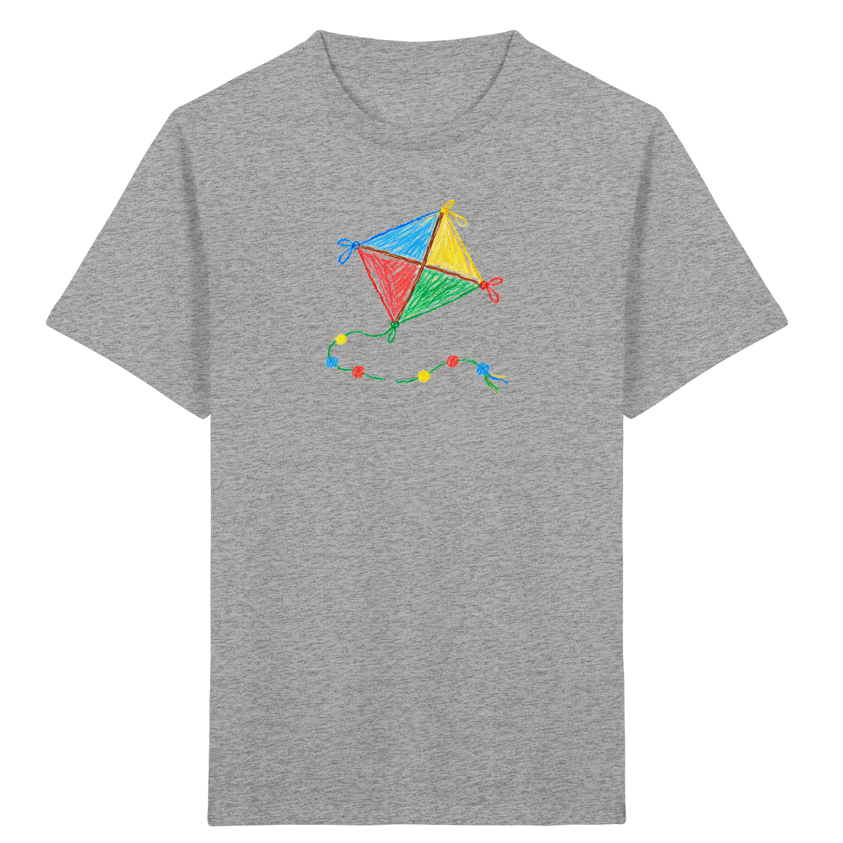 Bunter Drachen mit Knoten - Kinder Bio T-Shirt