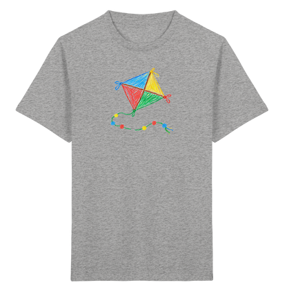Bunter Drachen mit Knoten - Kinder Bio T-Shirt