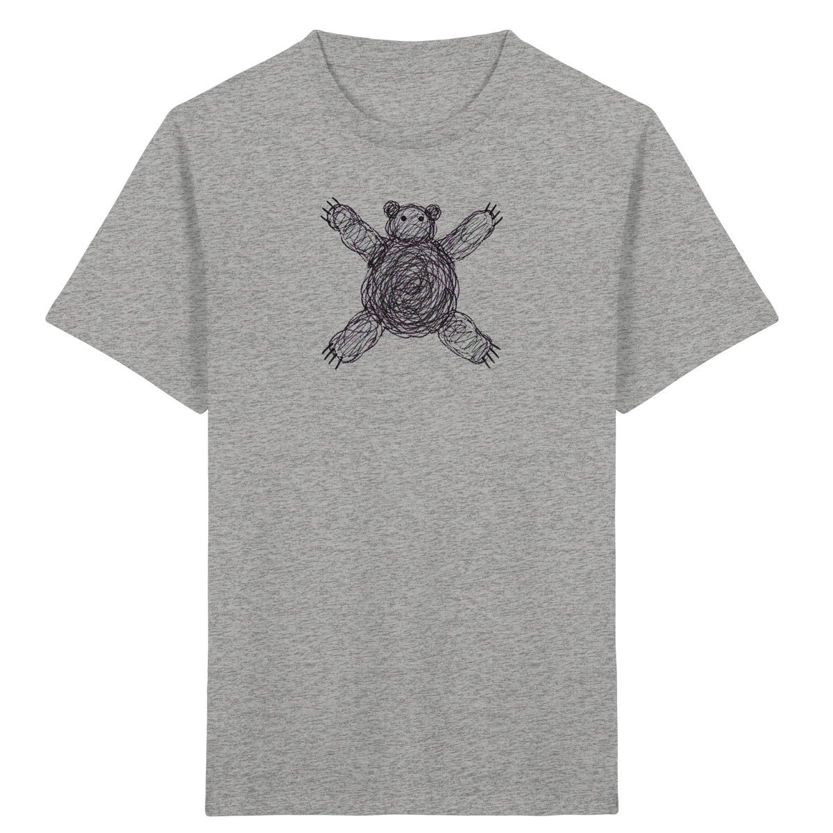 Bär von oben gezeichnet - Kinder Bio T-Shirt