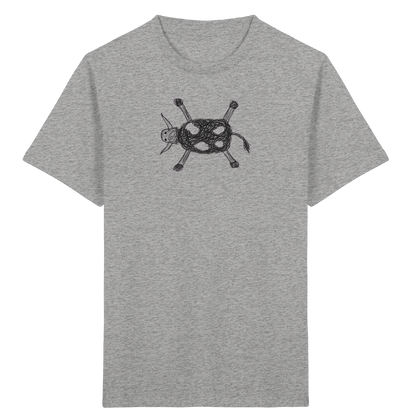 Kuh von oben gezeichnet - Kinder Bio T-Shirt