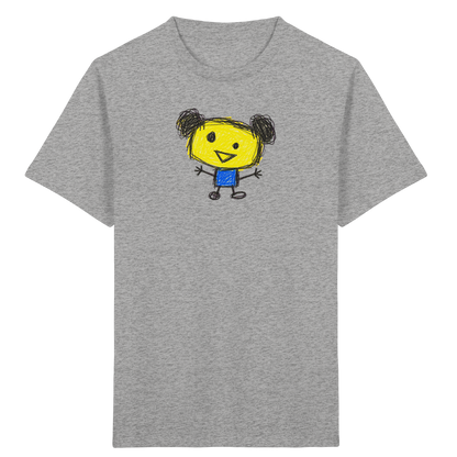 Kritzelkopf mit Doppeldutt - Kinder Bio T-Shirt