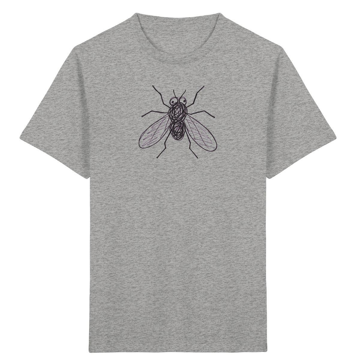 Fliege von oben gezeichnet - Kinder Bio T-Shirt