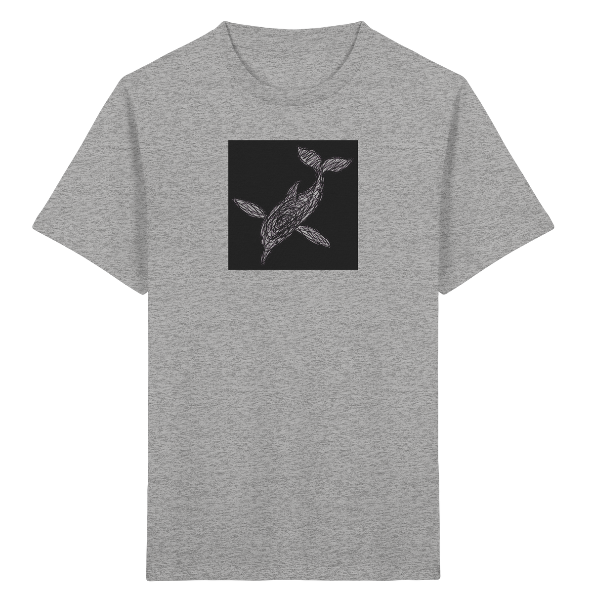 Delfin von oben - Kinder Bio T-Shirt