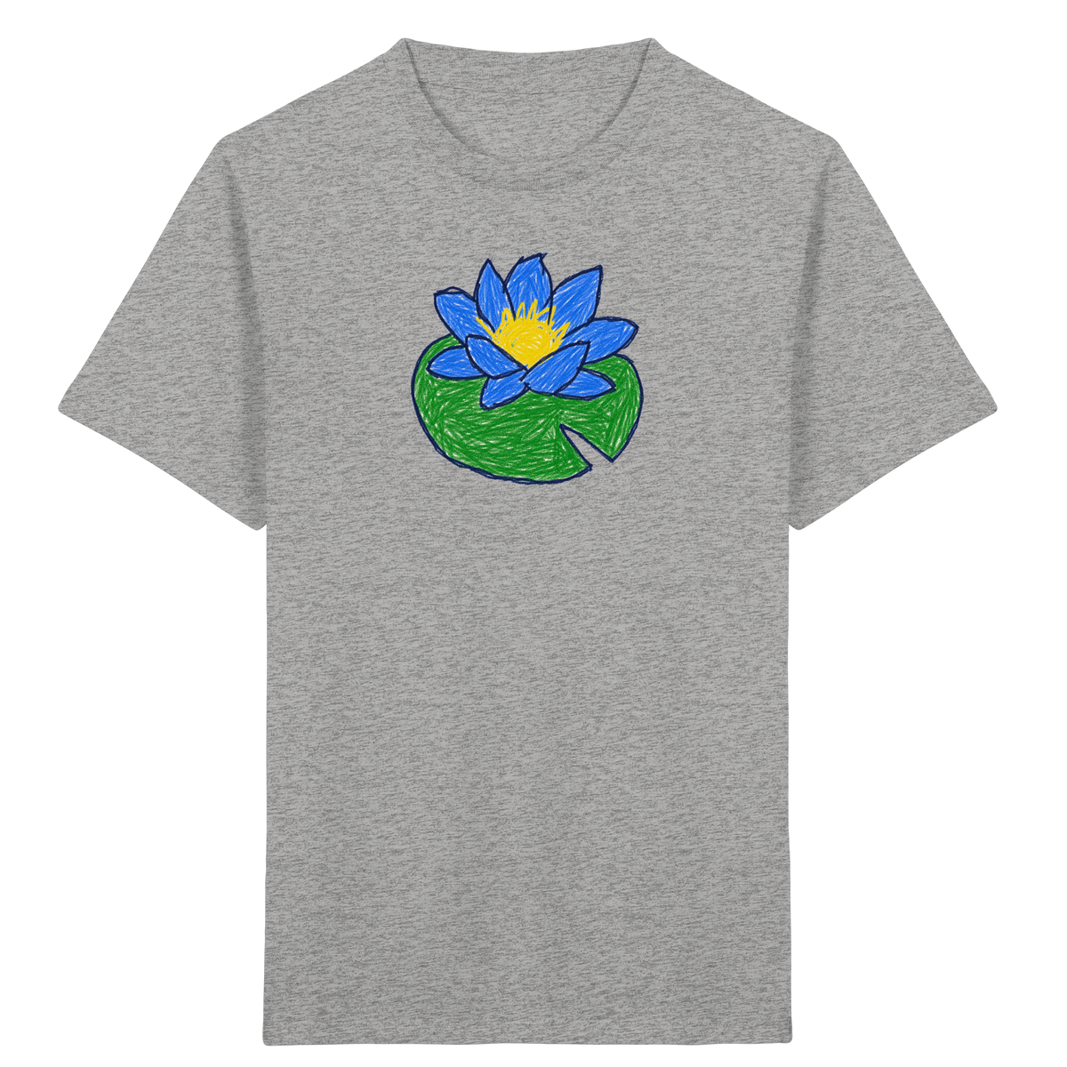 Kritzel Wasserlilie Kinder Shirt - Kinder Bio T-Shirt