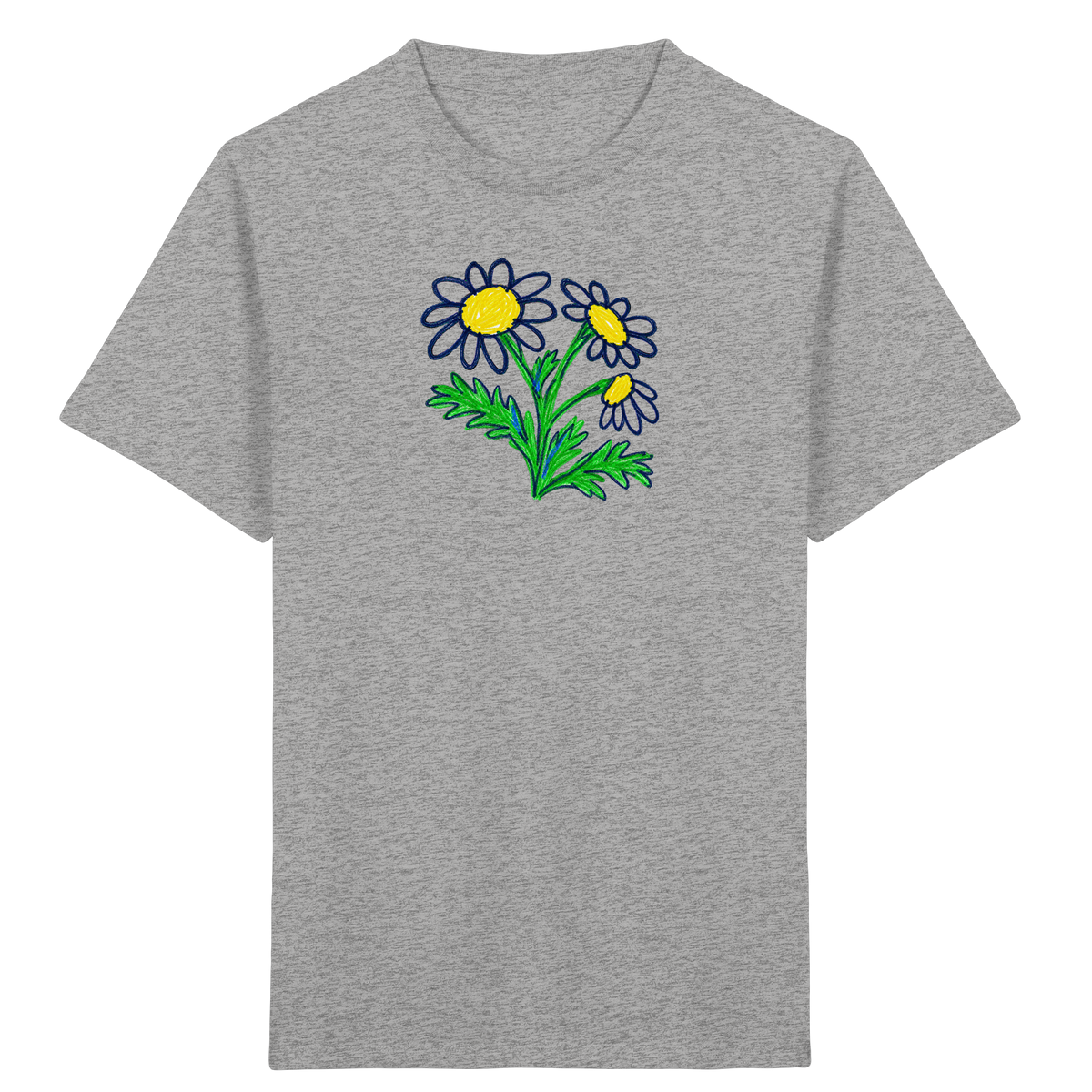 Kritzel-Kamille Kinder T-Shirt - Kinder Bio T-Shirt