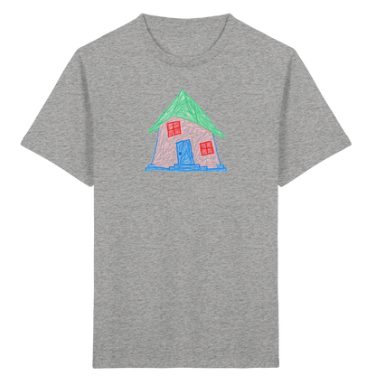 Rosa Schiefhaus Kinderzeichnung - Kinder Bio T-Shirt