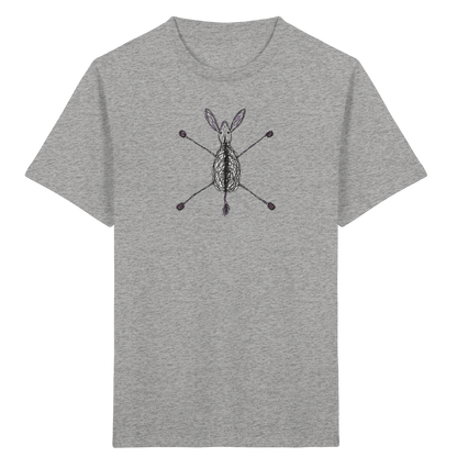 Esel von oben gezeichnet - Kinder Bio T-Shirt