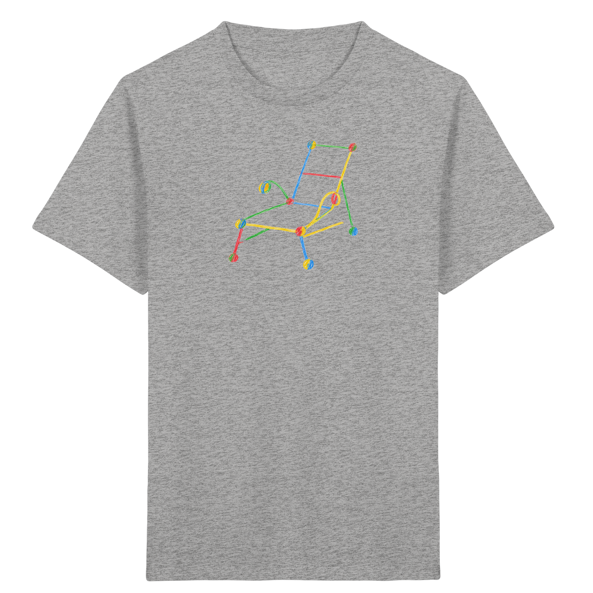 Bunte Liege mit Farbpunkten - Kinder Bio T-Shirt