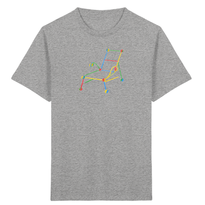 Bunte Liege mit Farbpunkten - Kinder Bio T-Shirt