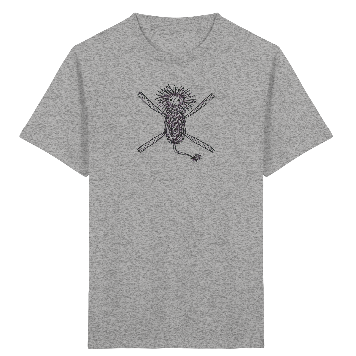 Löwe von oben gezeichnet - Kinder Bio T-Shirt