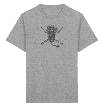 Löwe von oben gezeichnet - Kinder Bio T-Shirt