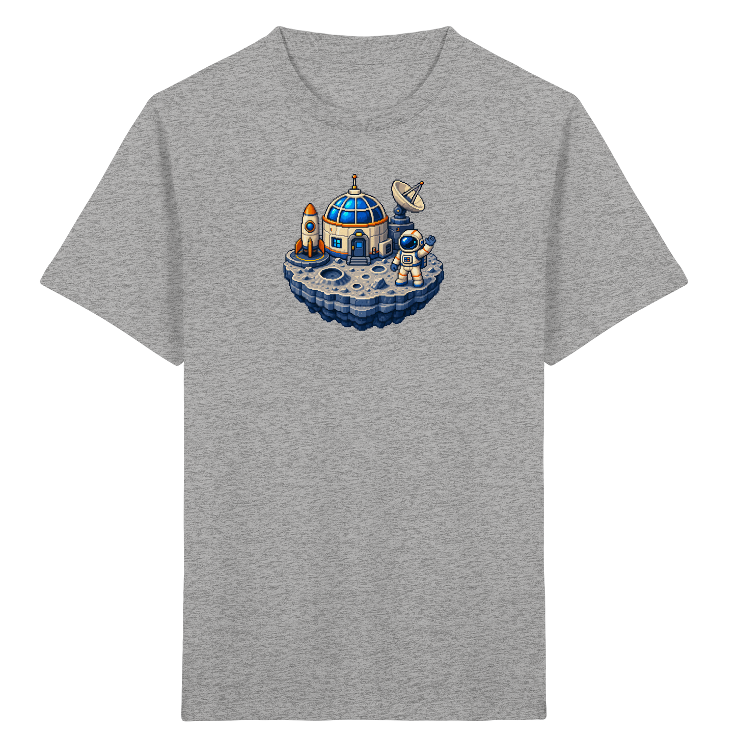 Coole Pixel Mondbasis Kinder T-Shirt - Kinder Bio T-Shirt