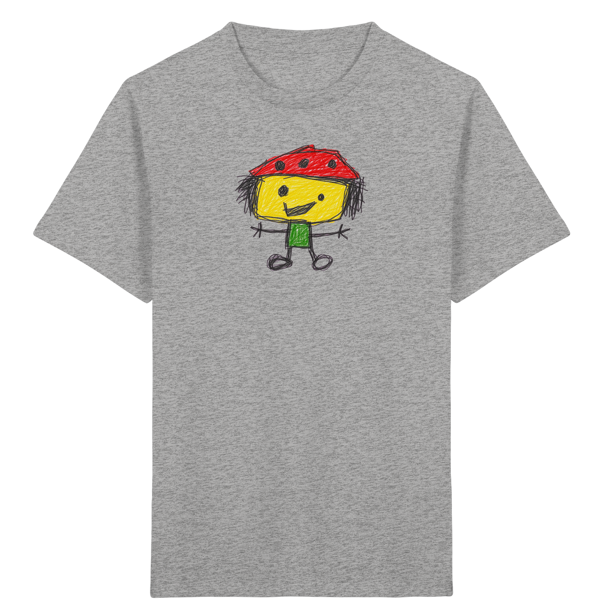 Kritzelkopf mit Tupfenhut - Kinder Bio T-Shirt
