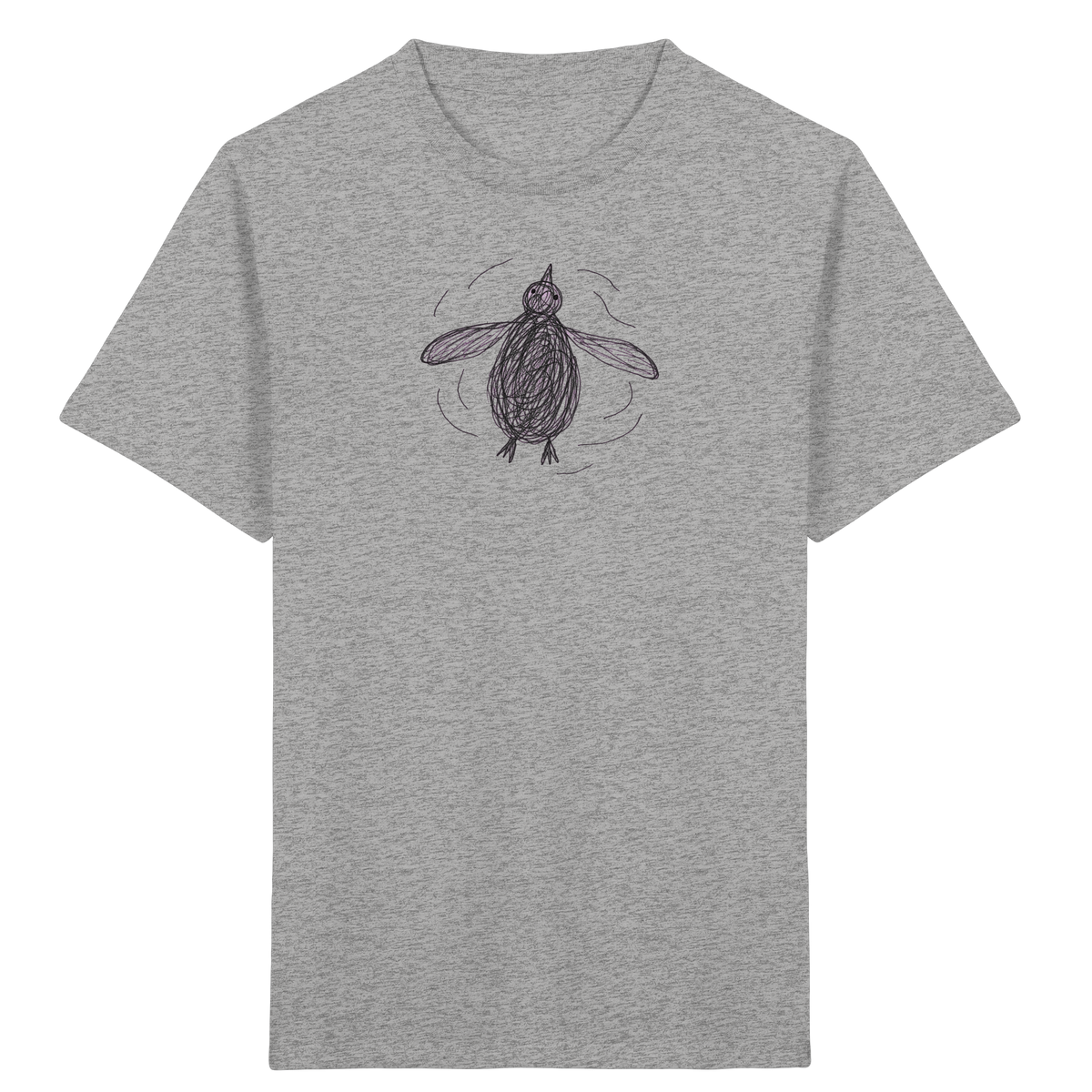 Pinguin von oben - Kinder Bio T-Shirt