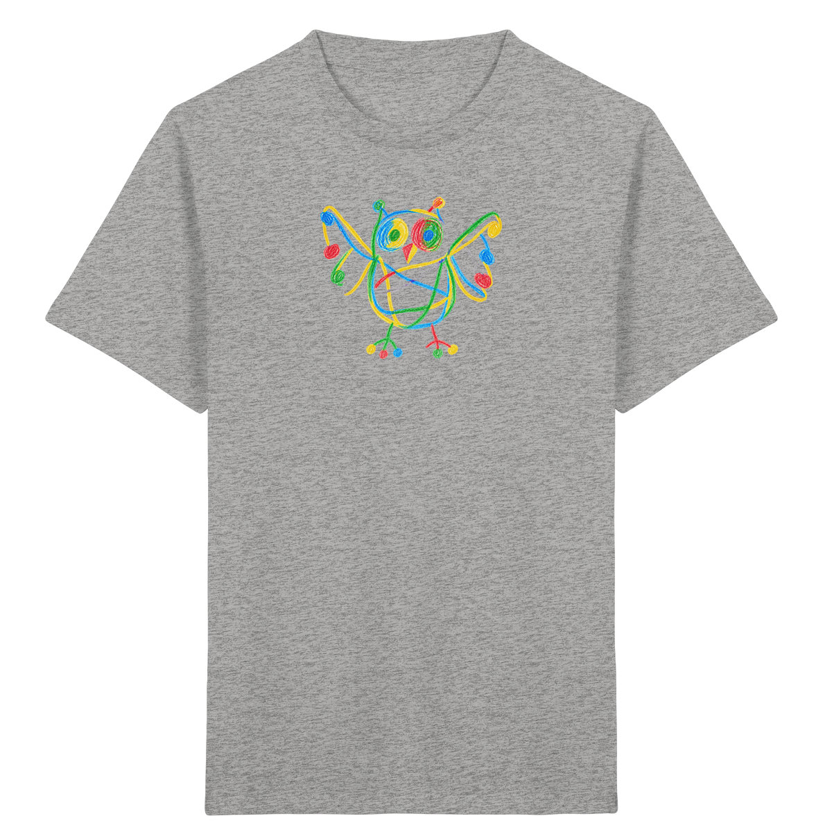 Farbpunkt Eule Kinder Shirt - Kinder Bio T-Shirt